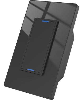 Imagem de Interruptor Inteligente Tecla Física 2 Botões Zigbee PRETO JWCOM SA-ZB279B-PT