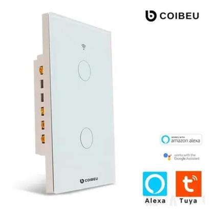 Imagem de Interruptor Inteligente Tomada 2 Botões Wifi Smart Automação