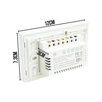 Imagem de Interruptor Inteligente Tomada 3 Botões Wifi Smart Automação