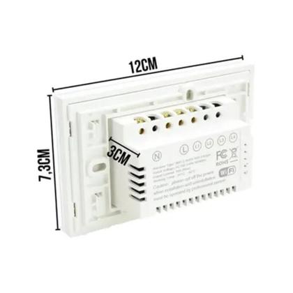 Imagem de Interruptor Inteligente Tomada 3 Botões Wifi Smart Automação