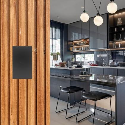 Imagem de Interruptor Inteligente Topázio Zigbee Novadigital 1 Tecla Botão Full Switch Tuya Smart Life Alexa Google Bivolt Preto