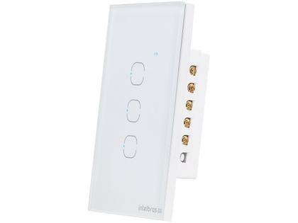 Imagem de Interruptor Inteligente Touch Wi-Fi 3 Teclas EWS 1003 Branco Intelbras