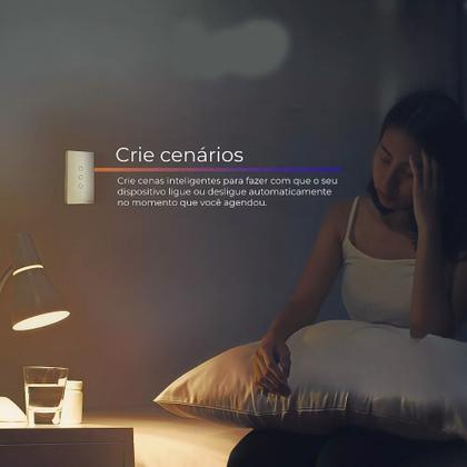 Imagem de Interruptor Inteligente Touch Wifi 3-Botoes Compativel Com Alexa e Google Assist - PRETO