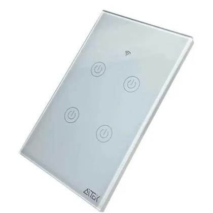 Imagem de Interruptor Inteligente Touch Wifi 4 Botões Wireless
