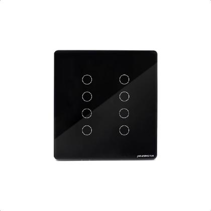 Imagem de Interruptor Inteligente Touch Wifi 8 Botões 4X4 Smart -Preto