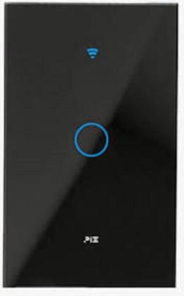 Imagem de Interruptor inteligente touch  wifi/bluetooth preto