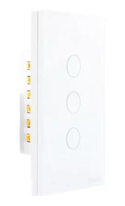 Imagem de Interruptor Inteligente Touch Zigbee Ekaza 3 Botões  Alexa