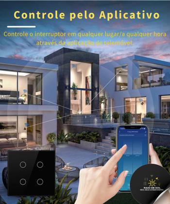 Imagem de Interruptor Inteligente Touch Zigbee Ekaza 3 Botões  Alexa