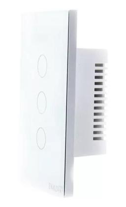 Imagem de Interruptor Inteligente Touch Zigbee Ekaza 3 Botões  Alexa