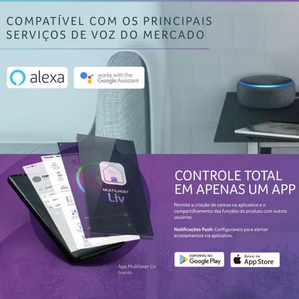 Imagem de Interruptor Inteligente Universal 1 Tecla Controle Remoto Wi-Fi Multilaser branco - SE235