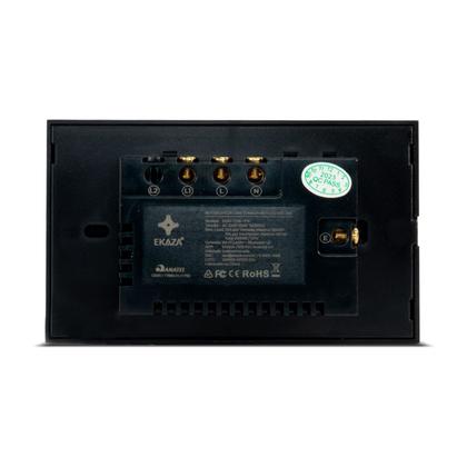 Interruptor Inteligente Wi-Fi 4x2 de 1 Botões Preto + 1 Tomadas