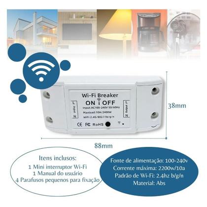 Imagem de Interruptor Inteligente WI-FI Alexa Google Tomada Digital