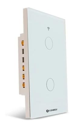 Imagem de Interruptor Inteligente Wi-fi de Vidro Coibeu 2 Touch