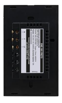 Imagem de Interruptor Inteligente Wi-fi Wireless 1 Botão Preto Intelbras