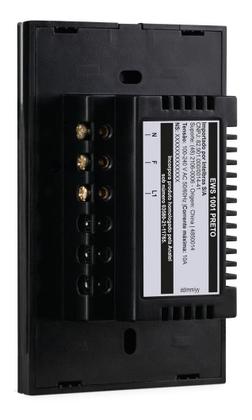 Imagem de Interruptor Inteligente Wi-fi Wireless 1 Botão Preto Intelbras