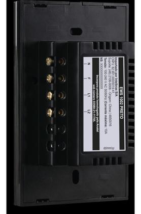 Imagem de Interruptor Inteligente Wi-fi Wireless 2 Botões Intelbras Preto