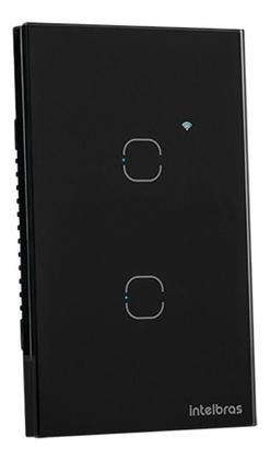 Imagem de Interruptor Inteligente Wi-fi Wireless 2 Botões Intelbras Preto