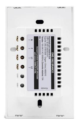 Imagem de Interruptor Inteligente Wi-fi Wireless 2 Botões Intelbras