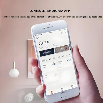 Imagem de Interruptor Inteligente WiFi 10A Controle Remoto Sem Fio Disjuntor Controle Por Voz Alexa Google