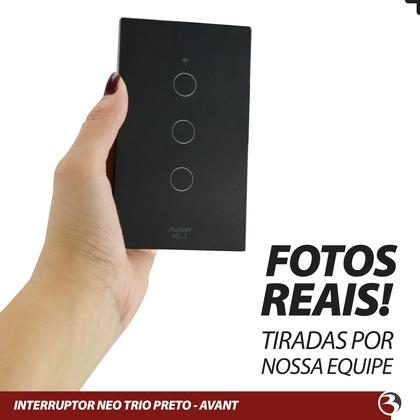 Imagem de Interruptor Inteligente Wifi 3 Botões Touch 4x2 Digital Smart Alexa Google Home - AVANT NEO