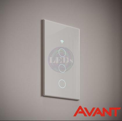 Imagem de Interruptor Inteligente Wifi 3 Botões Touch 4x2 Digital Smart Alexa Google Home - AVANT NEO 