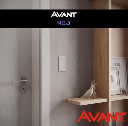 Imagem de Interruptor Inteligente Wifi 3 Botões Touch 4x2 Digital Smart Alexa Google Home - AVANT NEO 