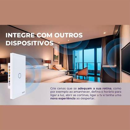 Imagem de Interruptor Inteligente Wifi 3 Botões Touch Smart Ekaza Alexa e Google