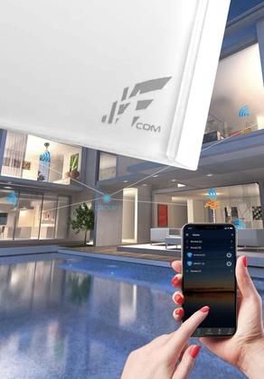 Imagem de Interruptor Inteligente WiFi Controle Por Aplicativo E Comando De Voz E RF433, Paralelo, 2 Botões Tecla Touch, Acabamento Em Vidro