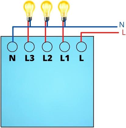 Imagem de Interruptor Inteligente WiFi Controle Por Aplicativo E Comando De Voz E RF433, Paralelo, 3 Botões Tecla Touch, Acabamento Em Vidro