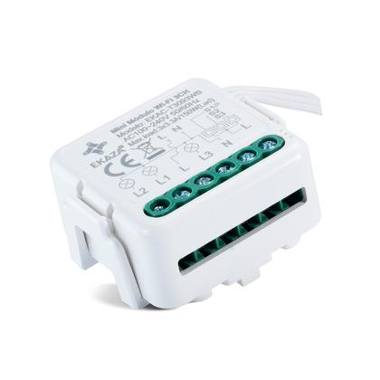 Imagem de Interruptor Inteligente Wifi Mini Módulo 3 Canais Ekaza Alexa e Google