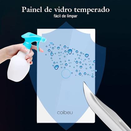 Imagem de Interruptor Inteligente WiFi, Smart Sem Fio Multifuncional 1 botão (MB301 com neutro) Compatível Com Alexa Google