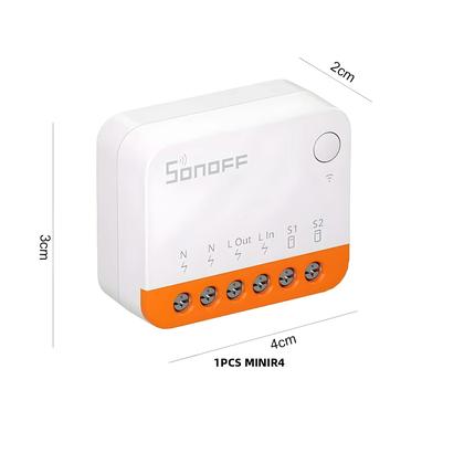 Imagem de Interruptor Inteligente WiFi SONOFF MINI MINIR4 Módulo De Controle De 2 Vias ESPhome Alexa Siri