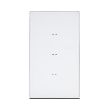 Imagem de Interruptor Inteligente Wifi Vênus 3 Botões Soft Touch Branco Ekaza Alexa e Google