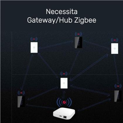 Imagem de Interruptor Inteligente Zigbee 2 Botões Touch Alexa Google B