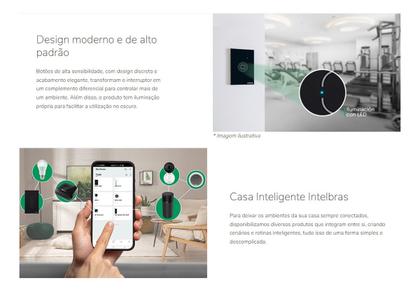 Imagem de Interruptor Inteligente Zigbee 3 Botões preto Izy Smart Intelbras EZS 1003