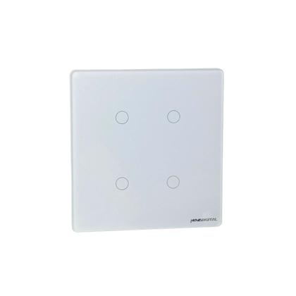 Imagem de Interruptor Inteligente Zigbee 4 Botões Touch - Branco
