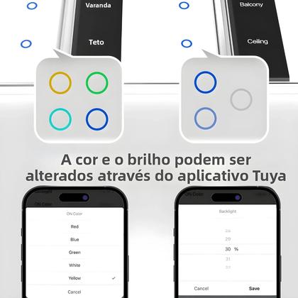 Imagem de Interruptor Inteligente Zigbee DIY Com Controle De Luz Por Toque Tipo EUA Funciona Com Tuya Alexa