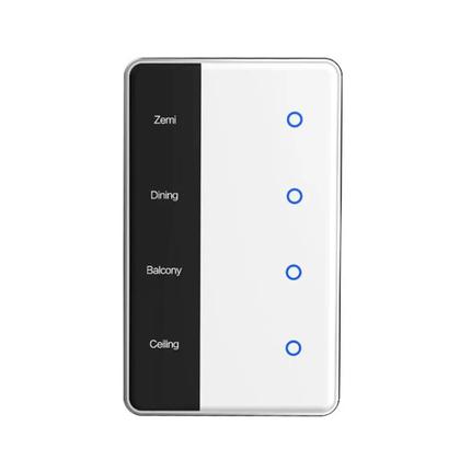 Imagem de Interruptor Inteligente Zigbee DIY Com Controle De Luz Por Toque Tipo EUA Funciona Com Tuya Alexa