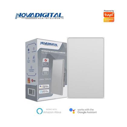 Imagem de Interruptor Inteligente Zigbee Linha Topázio 1 Botão BRANCO