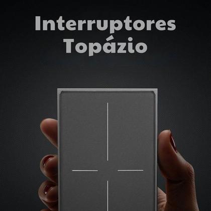 Imagem de Interruptor Inteligente Zigbee Linha Topázio 3 Botões BRANCO
