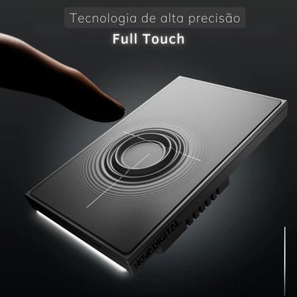 Imagem de Interruptor Inteligente Zigbee Linha Topázio 3 Botões BRANCO