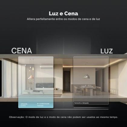 Imagem de Interruptor Inteligente Zigbee Linha Topázio 4 Botões BRANCO