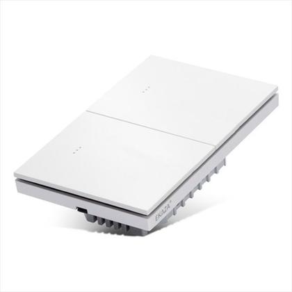Imagem de Interruptor Inteligente Zigbee Mercúrio Lite 2 Botões Físicos Ekaza Branco