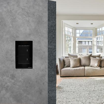 Imagem de Interruptor Inteligente Zigbee Novadigital 2 Teclas Físicas Tuya Smart Life Alexa 110V 220V Preto