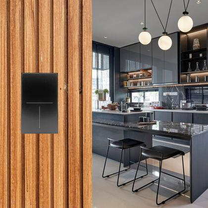 Imagem de Interruptor Inteligente Zigbee Novadigital 3 Teclas Botões Tecla Full Switch Topázio Tuya Smart Life Compatível Alexa Google 110v 220v Bivolt Preto