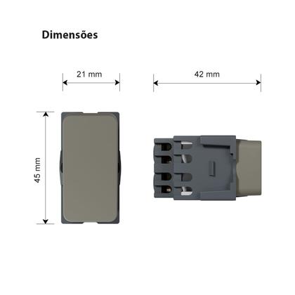 Imagem de Interruptor Intermediário Four Way MarGirius B3 Argila