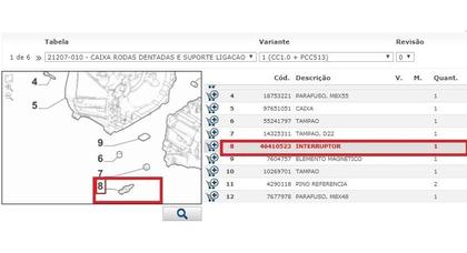 Imagem de Interruptor Luz Ré Fiat Strada Siena Uno Palio Mobi Original