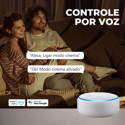 Imagem de Interruptor Mercúrio Lite 1 Botão Branco Zigbee 3.0 Ekaza EKGD-T408P-1Z