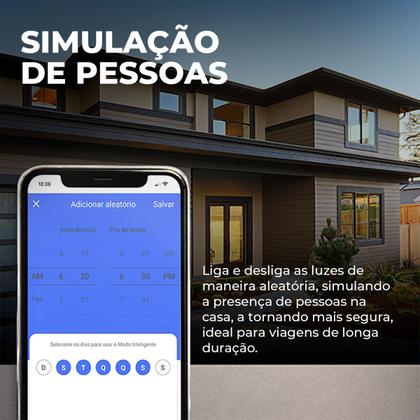 Imagem de Interruptor Mercúrio Lite 1 Botão Branco Zigbee 3.0 Ekaza EKGD-T408P-1Z