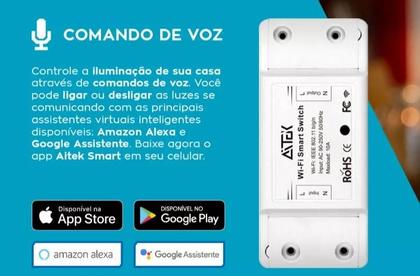 Imagem de Interruptor Mini Inteligente Wifi 10a Automação Alexa Google